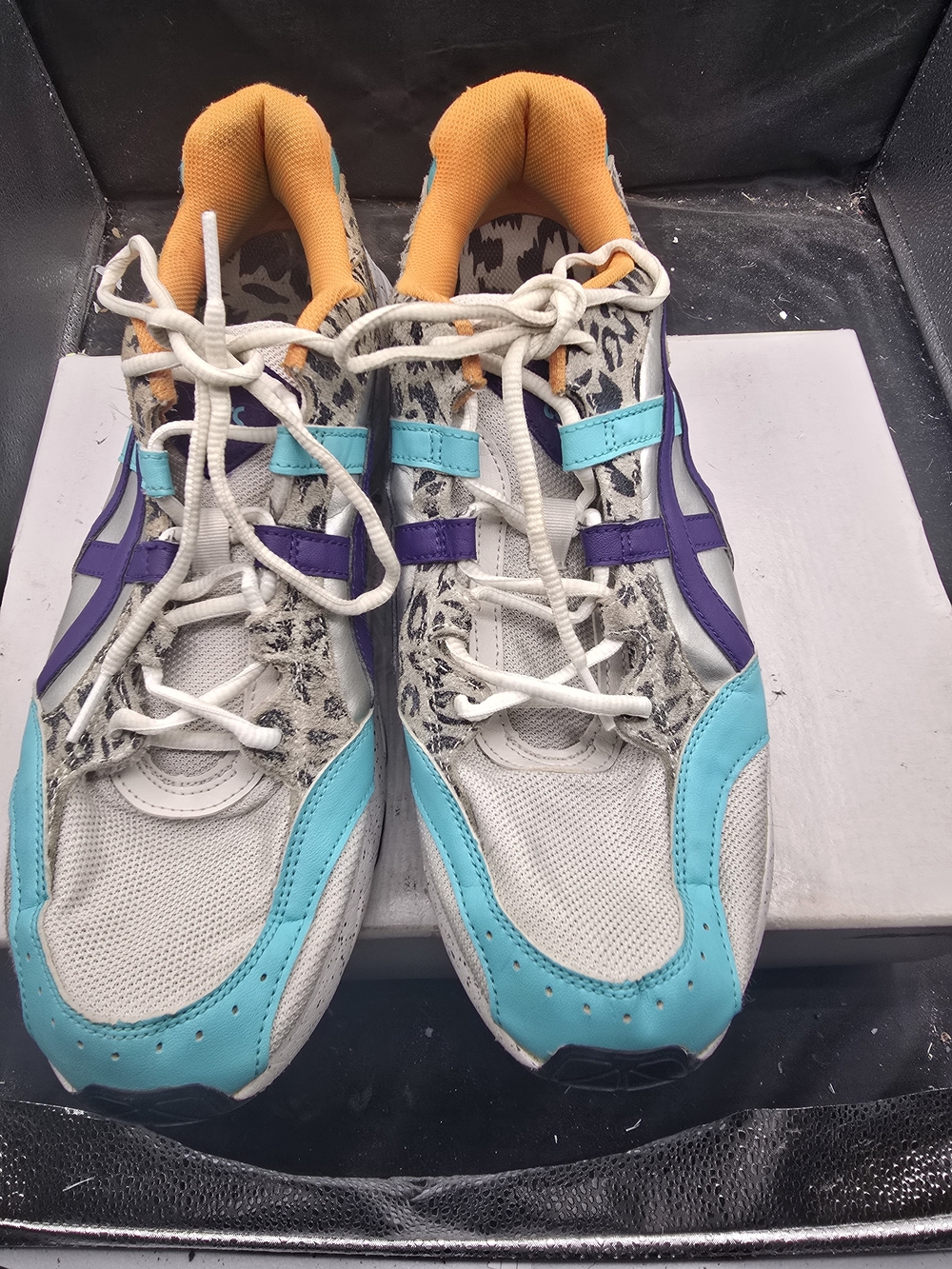 Asics Women's Turquoise, Purple & Orange Athletic Sneakers
